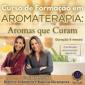 Imagem de capa para o Curso online CURSO DE FORMAÇÃO EM AROMATERAPIA: AROMAS QUE CURAM