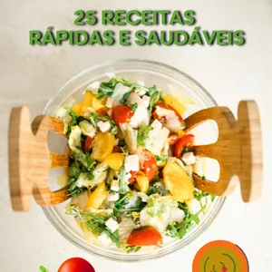 Imagem de capa para o Ebook Emagreça com Sabor - 25 Receitas Rápidas e Saudáveis