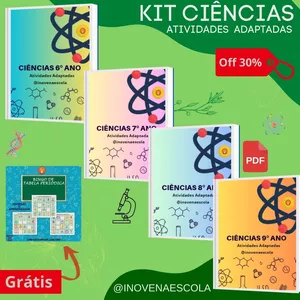 Kit Ciências Atividades Adaptadas por Inove na Escola