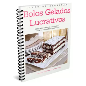 Imagem de capa para o Ebook Bolos Gelados Lucrativos 