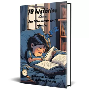 Imagem de capa para o Ebook Livro infantil-10 histórias para seu filho dormir em 10 minutos 