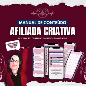 Imagem principal do produto MANUAL DO CONTEÚDO | AFILIADA CRIATIVA | IDÉIAS PRONTAS