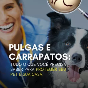 Imagem de capa para o Ebook PULGAS E CARRAPATOS: TUDO O QUE VOCÊ PRECISA SABER PARA PROTEGER SEU PET E SUA CASA