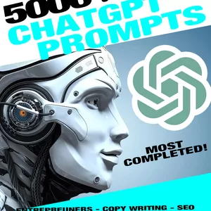 Cover image for Ebook E-Book 5000 ChatGPT Prompts - Most Completed Ebook GPT-4