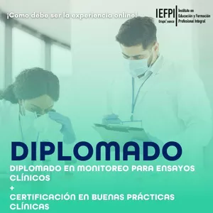 Imagen de portada para Curso online Diplomado en Monitoreo para Ensayos Clínicos + Certificación en buenas practicas clínicas