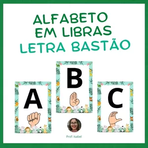 Imagem de capa para o Ebook Alfabeto em Libras Para Impressão
