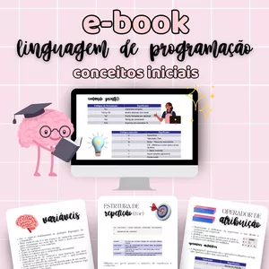 Imagem de capa para o Ebook Linguagem de Programação - Conceitos Iniciais