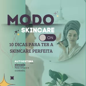 Imagem de capa para o Ebook 10 dicas para ter a skincare perfeita 