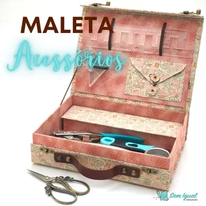 Imagem de capa para o Curso online Maleta de Acessórios - Cartonagem Sem Igual do Seu Jeito