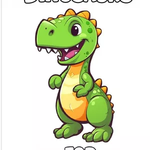 Imagen de portada para Ebook Dinosaurs for coloring