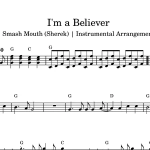 Imagem de capa para o Ebook I’m a Believer (Shrek) - Violino