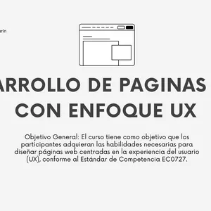 Imagen de portada para Curso online Desarrollo de paginas Web con enfoque UX