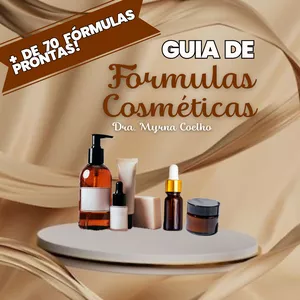 Imagem de capa para o Ebook Mais de 70 Fórmulas Prontas - Guia de Fórmulas Cosméticas Prontas 