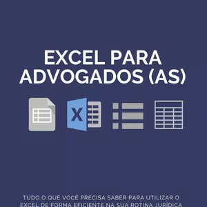 Imagem de capa para o Ebook Excel para Advogados (As)