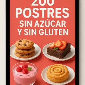 Imagen de portada para Ebook 200 Postres sin azúcar y sin gluten