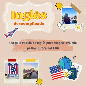 Imagem de capa para o Ebook Inglês Descomplicado - Guia de Inglês Para Viagens para os EUA