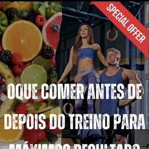 Imagem de capa para o Ebook Oque comer antes de depois do treino