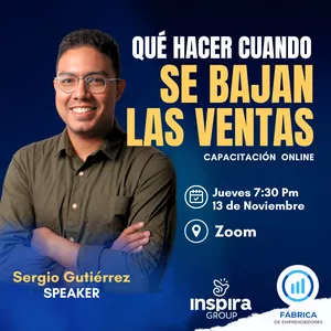 Imagen de portada para Evento online Masterclass Qué Hacer Cuando se Bajan las Ventas