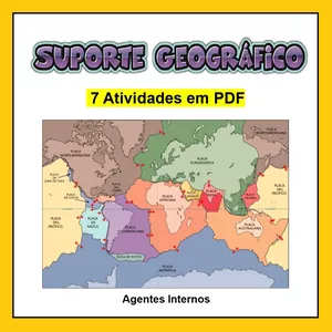 Imagem de capa para o Ebook 7 Atividades Agentes Internos do Relevo - caderno 3 🌋