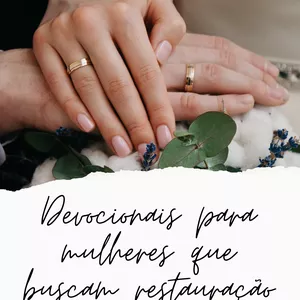 Imagem de capa para o Ebook Devocionais para mulheres que buscam restauração 