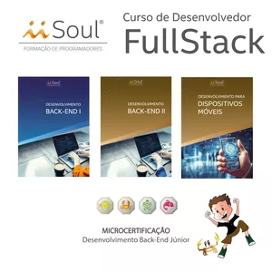 Imagem do curso Curso de Desenvolvedor FullStack - Desenvolvedor Back-End Júnior - Microcertificação 3