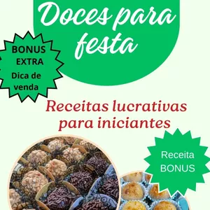 Imagem de capa para o Ebook SABORES QUE VENDEM - DOCES PARA FESTAS