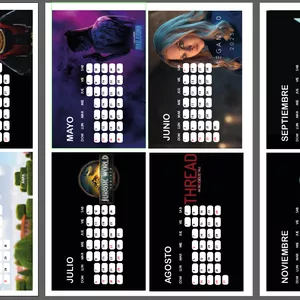 Imagen de portada para Curso online Calendario 2025 Con Temática de Cine - PDF