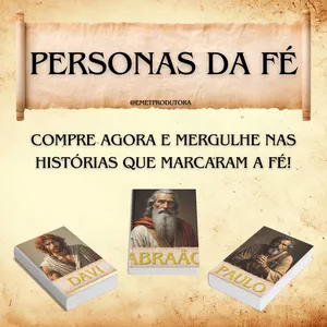 Imagem de capa para o Ebook Personas da Fé - Conheça os grandes nomes da Bíblia como nunca antes!