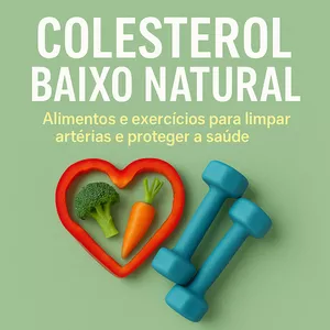 Imagem de capa para o Ebook Baixe seu Colesterol: O Guia Natural para Limpar as Artérias