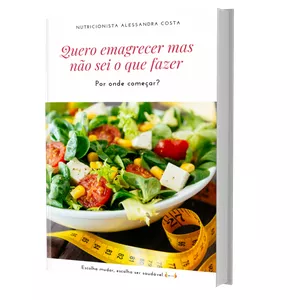 Imagem de capa para o Ebook Quero emagrecer mas não sei por onde começar