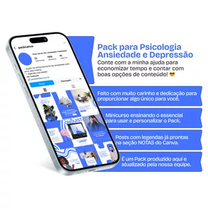 Imagem do curso Pack Canva - Psicologia Ansiedade e Depressão