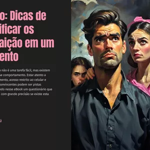 Imagem de capa para o Ebook Questionário: Dicas de como identificar os sinais de traição em um relacionamento 