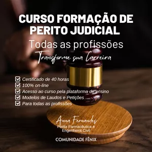 Imagem do curso Curso Formação de Perito Judicial - Todas as profissões