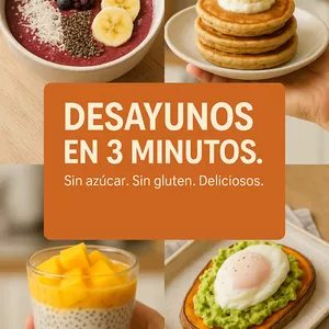 Imagen de portada para Ebook DESAYUNOS SALUDABLE EN 3 MINUTOS: sin gluten ni azùcar