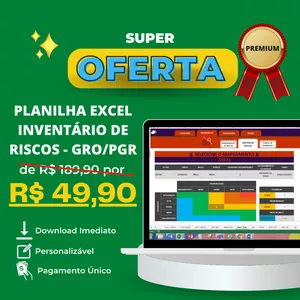 Imagem de capa para o Curso online PLANILHA EXCEL INVENTÁRIO DE RISCOS – GRO/PGR
