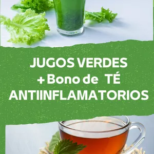 Imagen de portada para Ebook Jugos Verdes + TE Desinflamatorios.