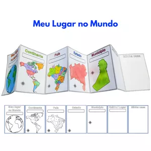 Imagem de capa para o Ebook 🌍 Meu Lugar no Mundo – Atividade de Geografia