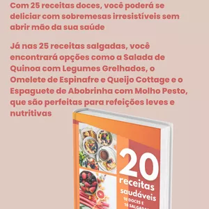 Imagem de capa para o Ebook Ebook de receitas saudaveis