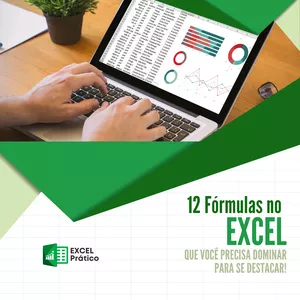 Imagem de capa para o Ebook 12 Fórmulas no Excel que você precisa dominar para se destacar!