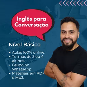 Imagem de capa para o Curso online Aulas de conversação de inglês