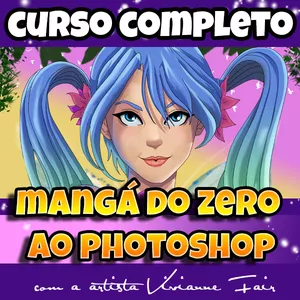 Imagem do curso Curso de mangá completo do zero ao Photoshop