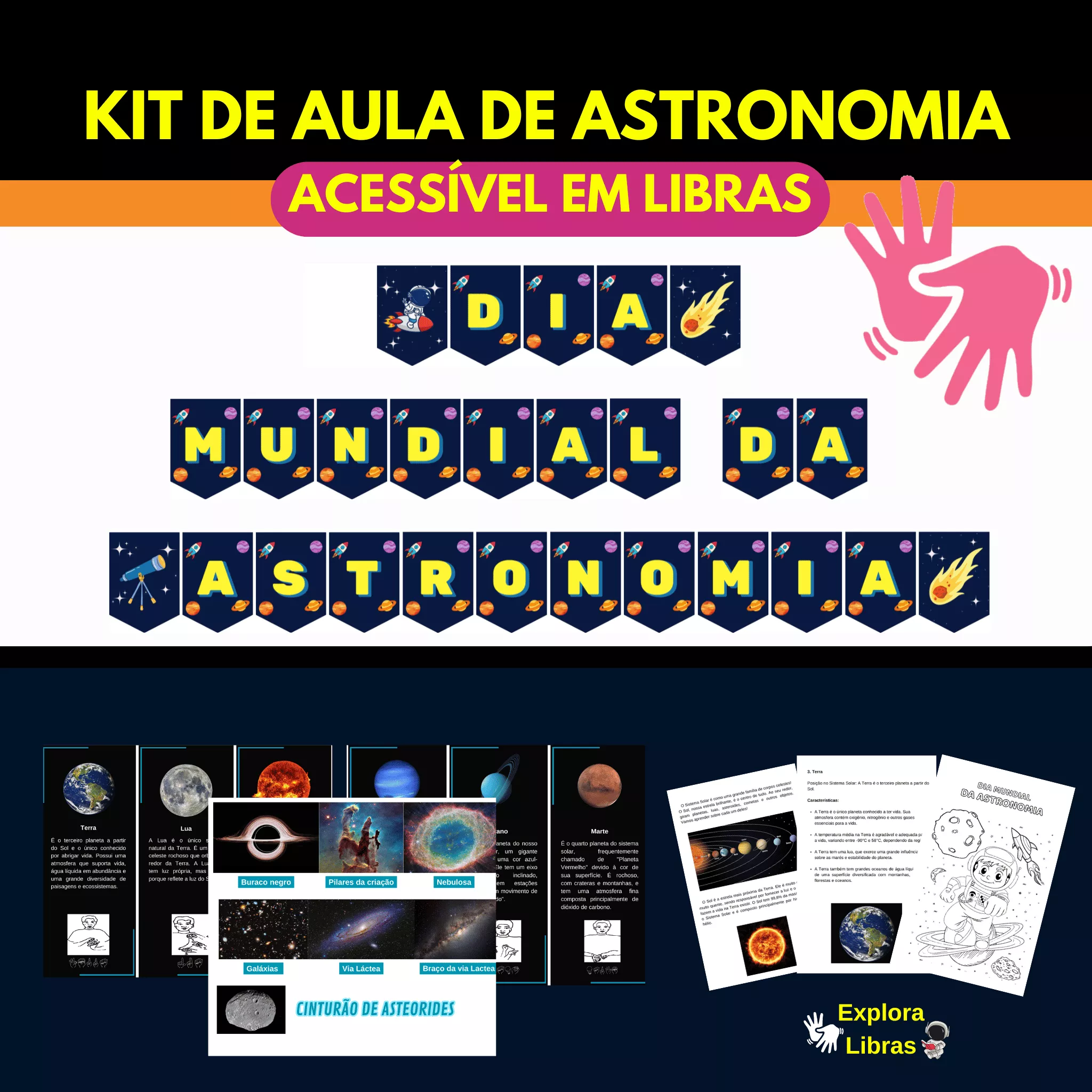 Apostila Volta às Aulas: Alfabeto e Numerais em Letras Cursivas com Libras + BÔNUS — imagem 5