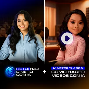 Imagen de portada para Curso online MEGA PACK: CÓMO CREAR VIDEOS 100% CON IA + RETO: HAZ DINERO CON IA
