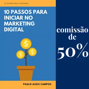 Imagem de capa para o Ebook 10 passos para iniciar no marketing digital