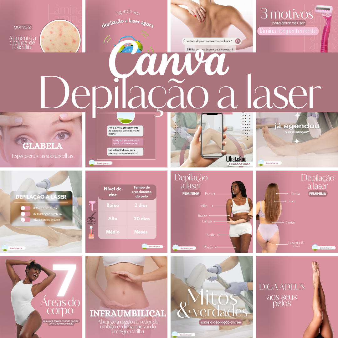Imagem do curso CANVA DEPILAÇÃO A LASER