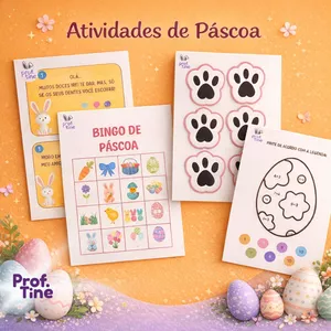 Imagem de capa para o Ebook Prof. Tine - ESPECIAL DE PÁSCOA