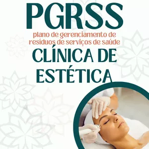 Imagem de capa para o Ebook PGRSS CLÍNICA DE ESTÉTICA (EDITÁVEL ATUALIZADO) - Plano de Gerenciamento de Resíduos de Serviços de Saúde 