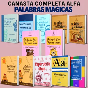 Imagen de portada para Curso online CANASTA COMPLETA ALFA RICITOS DE ORO - 12 LIBROS + 12 ARCHIVOS DE BONO