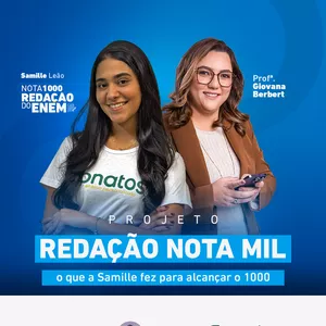 Imagem de capa para o Curso online Projeto Redação Nota Mil: O que a Samille fez para alcançar o 1000