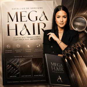 Imagem de Catálogo do Mega Hair criado por Cursos Educacional na hotmart